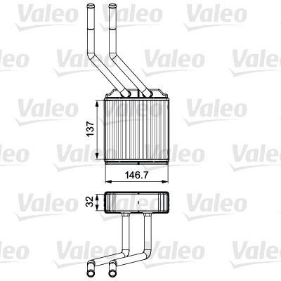 Valeo 811520 Heat exchanger, interior heating 811520