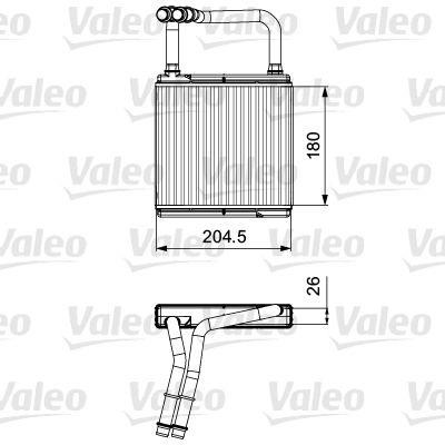 Valeo 811526 Heat exchanger, interior heating 811526