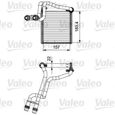 Valeo 811536 Heat exchanger, interior heating 811536