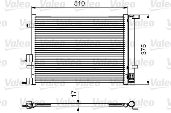 Air con condenser Hyundai i20: 814435 Valeo AC Condenser