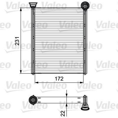 Valeo 811534 Heat exchanger, interior heating 811534