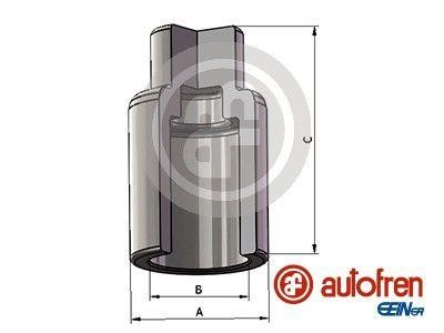 D025640 Autofren Front brake caliper piston