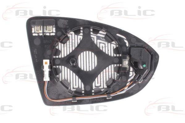 Wing mirror glass Heated Blic 6102-01-2002621P