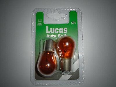 Lucas Electrical LLB581PX2 Glow bulb yellow PY21W 12V 21W LLB581PX2