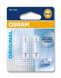Glow bulb C10W 12V 10W Osram 6438-02B