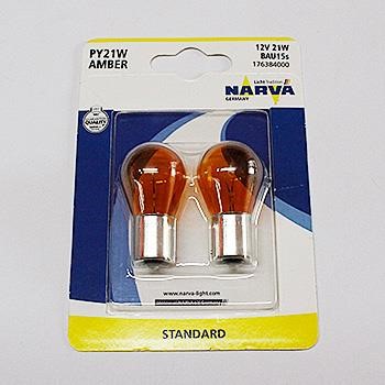 Narva 176384000 Glow bulb yellow PY21W 12V 21W 176384000