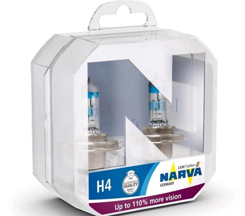 Narva 48061S2 Halogen lamp Narva Rangepower +110% 12V H4 60/55W +110% 48061S2
