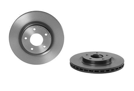 Front vented brake disc Brembo 09.A637.21