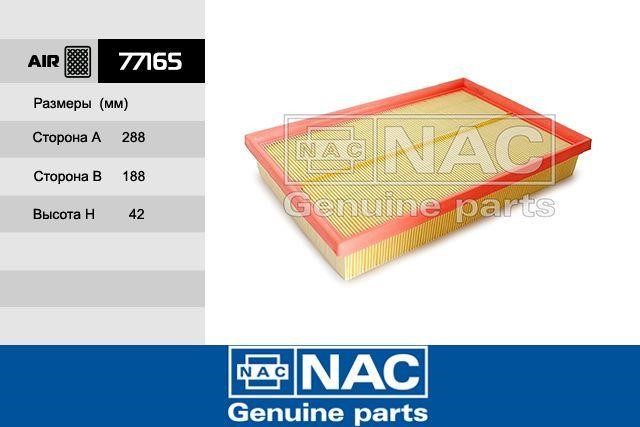 Nac 77165 Air filter 77165