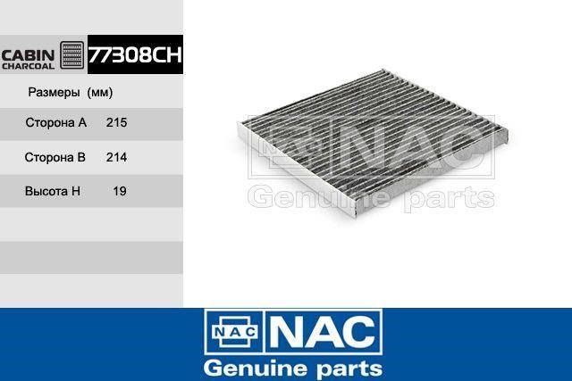 Nac 77308-CH Filter, interior air 77308CH