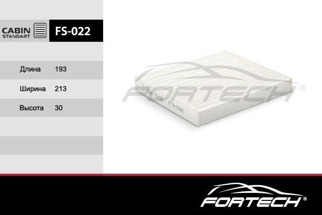 Fortech FS-022 Filter, interior air FS022