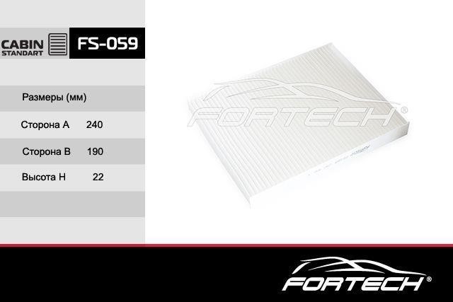Fortech FS-059 Filter, interior air FS059