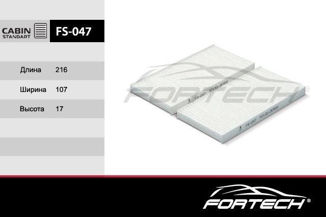 Fortech FS-047 Filter, interior air FS047