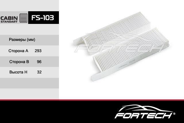 Fortech FS-103 Filter, interior air FS103