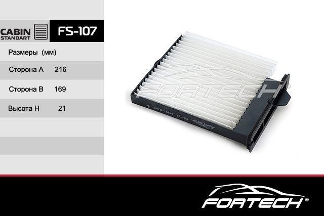 Fortech FS-107 Filter, interior air FS107
