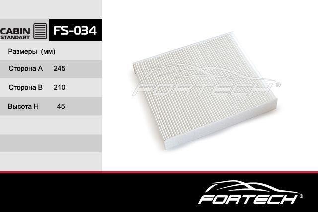 Fortech FS-034 Filter, interior air FS034