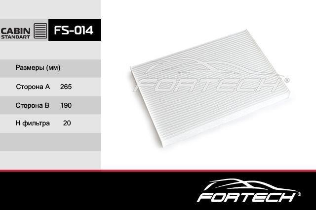 Fortech FS-014 Filter, interior air FS014