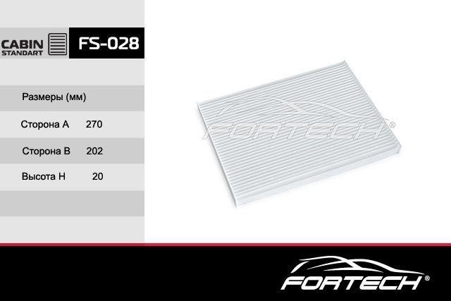 Fortech FS-028 Filter, interior air FS028