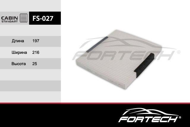 Fortech FS-027 Filter, interior air FS027