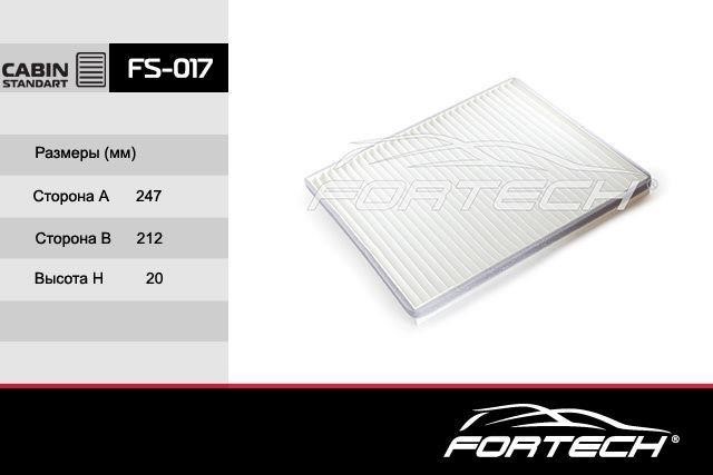 Fortech FS-017 Filter, interior air FS017