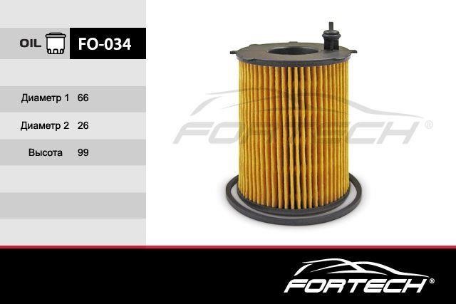 Fortech FO-034 Oil Filter FO034