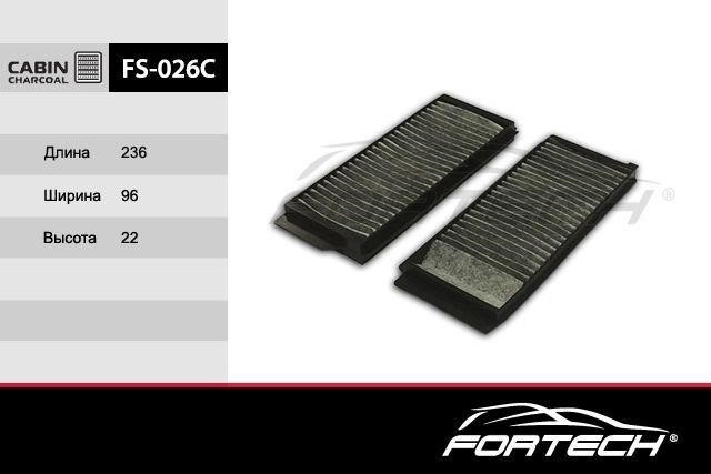 Fortech FS-026C Activated Carbon Cabin Filter FS026C