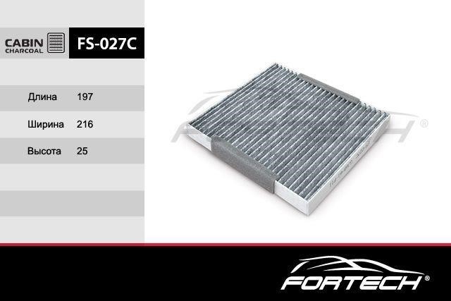 Fortech FS-027C Activated Carbon Cabin Filter FS027C