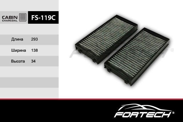 Fortech FS-119C Activated Carbon Cabin Filter FS119C