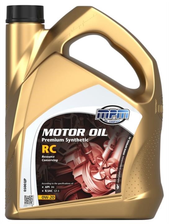 MPM Oil 05005JP Engine oil MPM Oil Premium Synthetic RC 0W-20, 5L 05005JP
