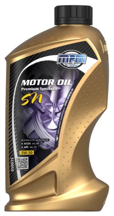 MPM Oil 05001S Engine oil MPM Oil Premium Synthetic SN 5W-50, 1L 05001S