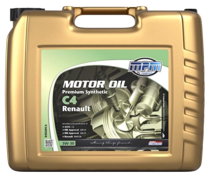 MPM Oil 05020C4 Engine oil MPM Oil Premium Synthetic C4 Renault 5W-30, 20L 05020C4