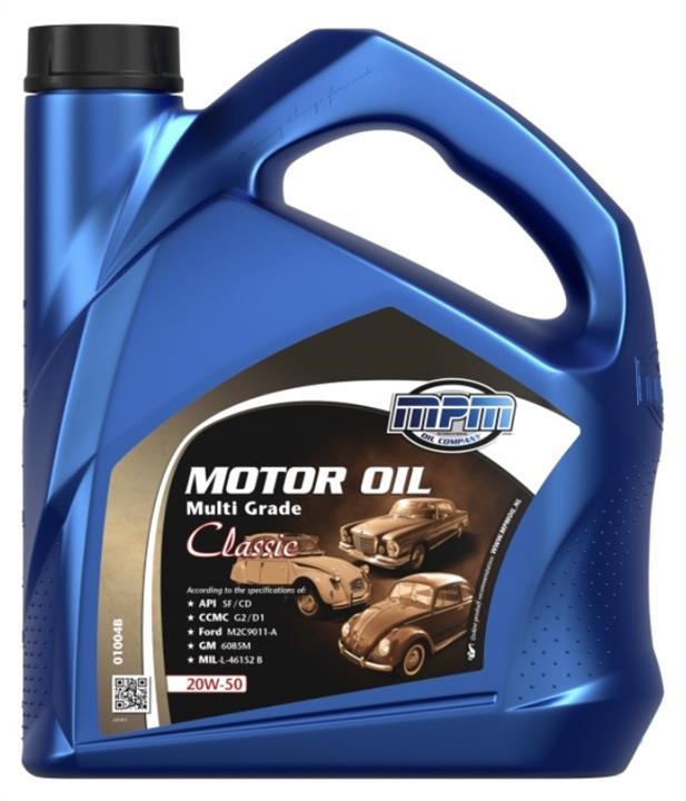 MPM Oil 01004B Engine oil MPM Oil Multi Grade Classic 20W-50, 4L 01004B