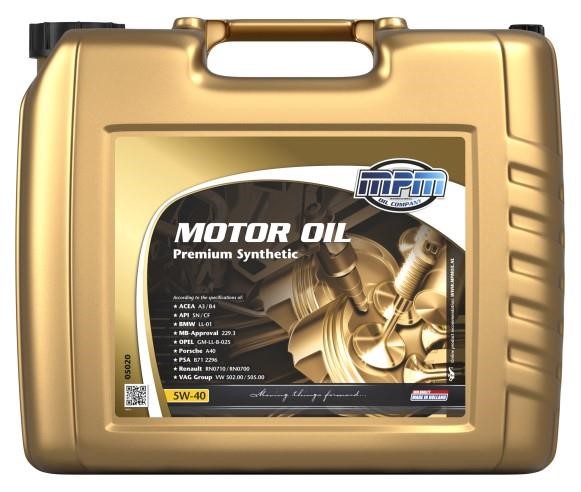 MPM Oil 05020 Engine oil MPM Oil Premium Synthetic A3/B4 5W-40, 20L 05020