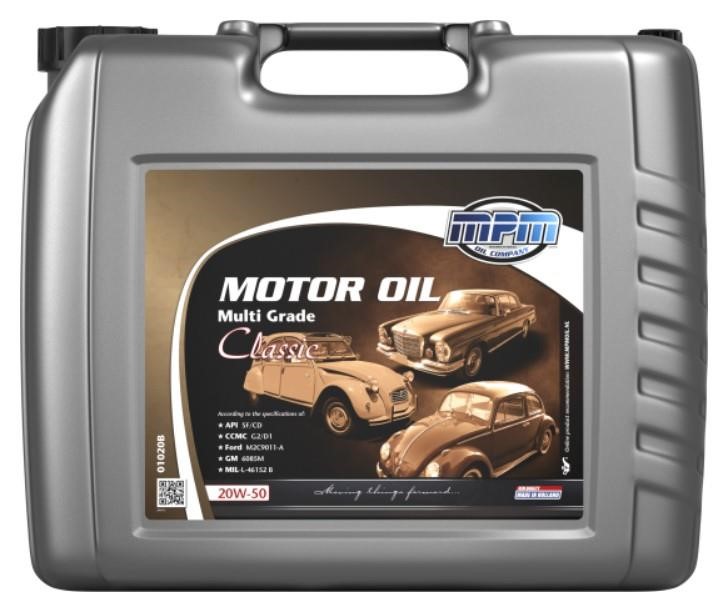 MPM Oil 01020B Engine oil MPM Oil Multi Grade Classic 20W-50, 20L 01020B