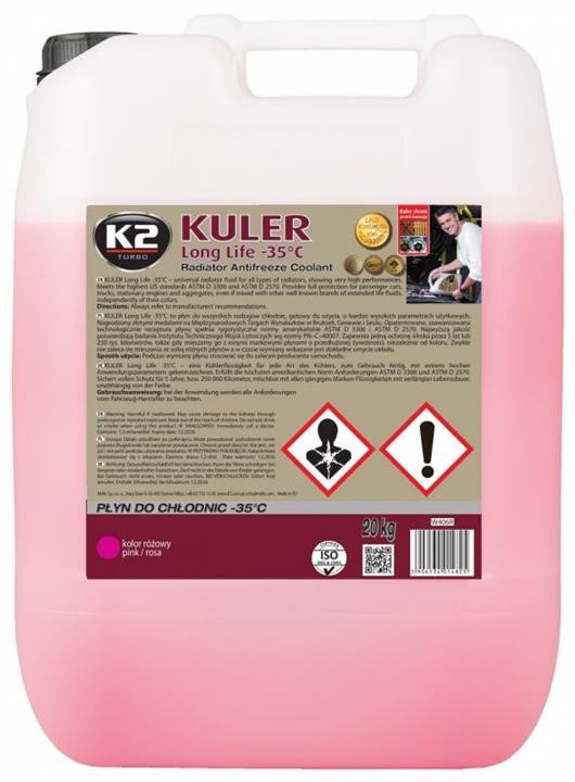 K2 W406R Antifreeze K2 G13 pink, ready to use -35, 20L W406R