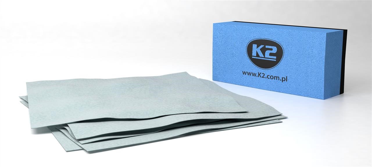 K2 G039 Sponge for ceramic coating 9x4,5x2,5 cm + napkins made of microfiber 5 pcs. G039