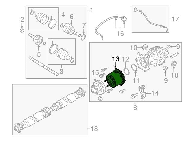 387613KA0B Nissan Differential lock clutch