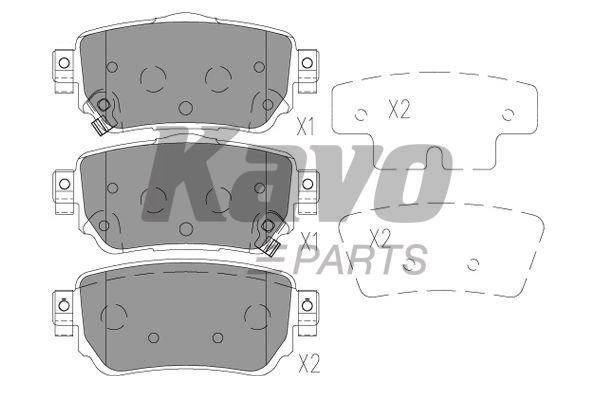 Kavo parts BP6634 Rear disc brake pads, set BP6634