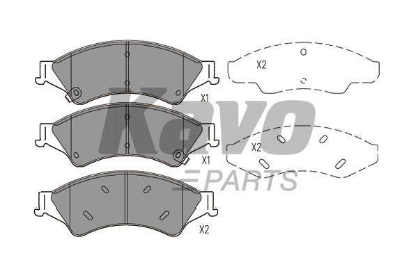 Front disc brake pads, set Kavo parts KBP-4574