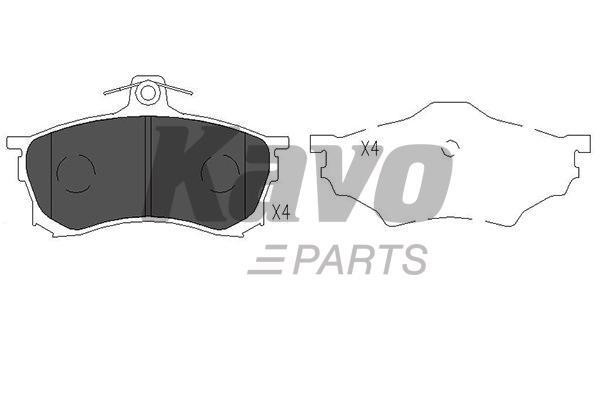 Brake pad set Kavo parts KBP-5506