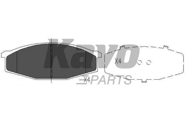 Kavo parts Front disc brake pads, set – price 65 PLN