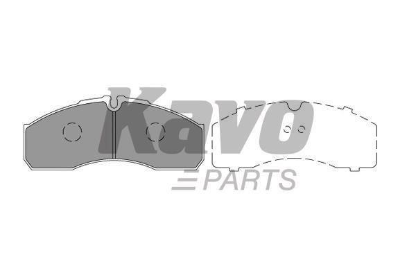 Front disc brake pads, set Kavo parts KBP-6598