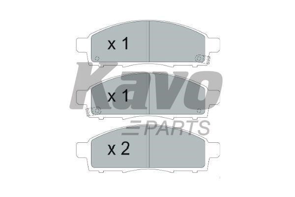 Brake pad set Kavo parts KBP-6599