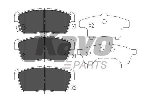 Kavo parts Brake Pad Set, disc brake – price 54 PLN