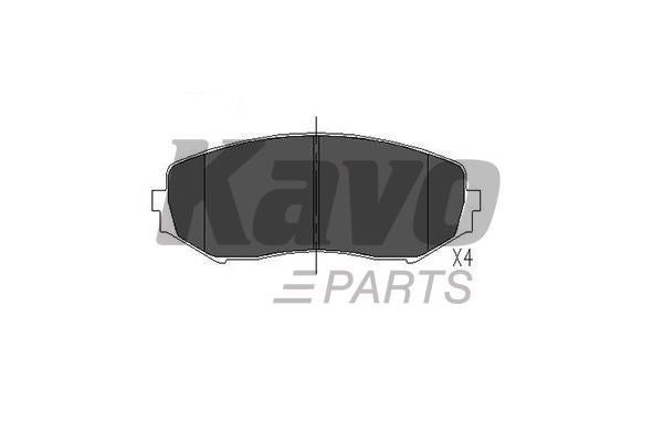 Brake Pad Set, disc brake Kavo parts KBP-8512