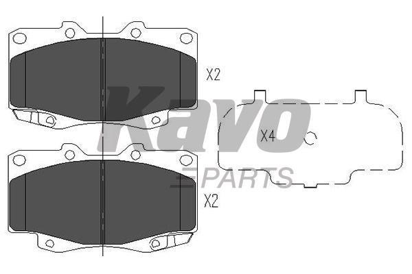 Kavo parts Front disc brake pads, set – price 79 PLN