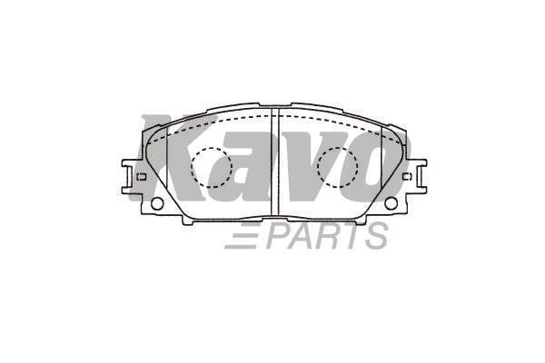 Brake Pad Set, disc brake Kavo parts KBP-9140