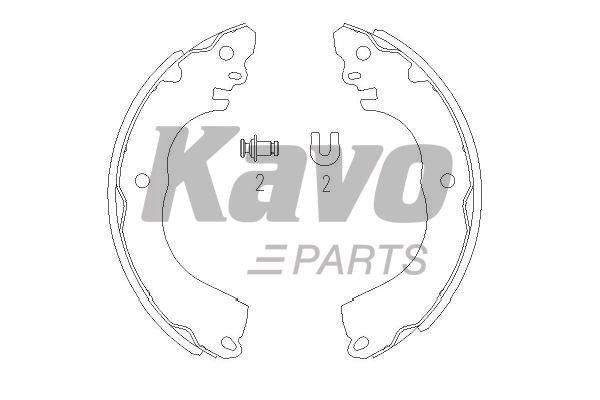 Brake shoe set Kavo parts KBS-7416