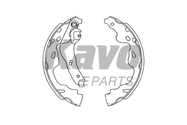 Brake shoe set Kavo parts KBS-9905