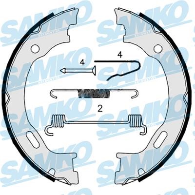 Samko 88719 Parking brake shoes 88719